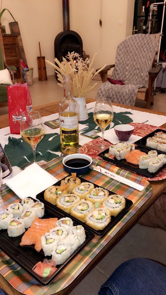 Romain Lemarre agrémente ses sushis avec Château La Tour Blanche