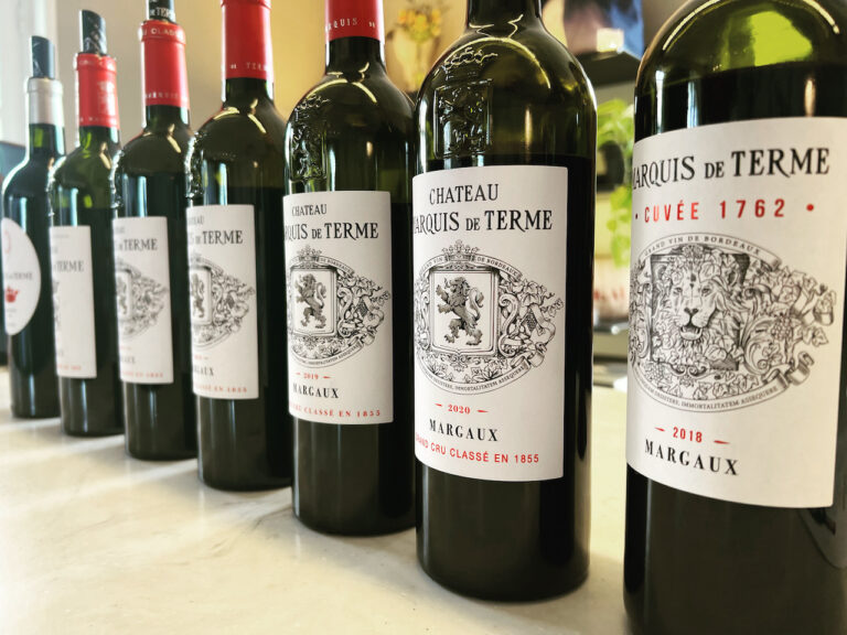 Lire la suite à propos de l’article Verticale Château Marquis de Terme, appellation Margaux : 2016-2020