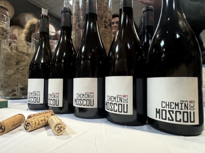 Chemin de Moscou tasting
